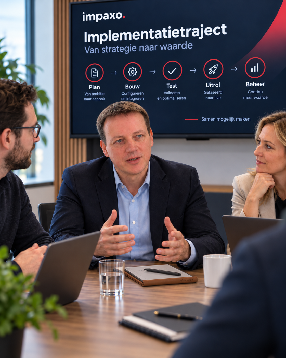Ben Wittezaele aan het werk aan een AI-implementatie voor een KMO